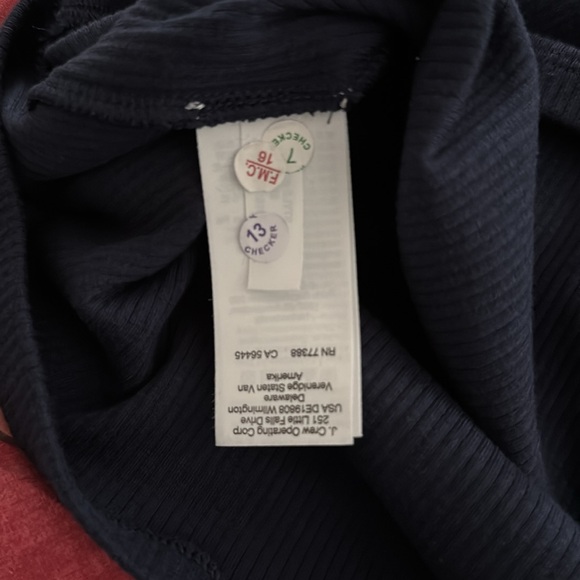 JCREW Navy Blue Women's Top, NWT - Picture 6 of 6